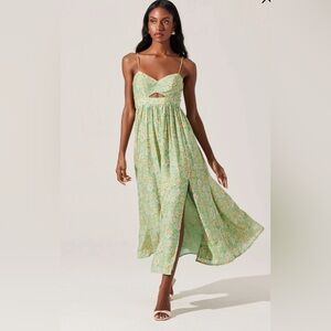 Astr the Label Floral Midi Dress